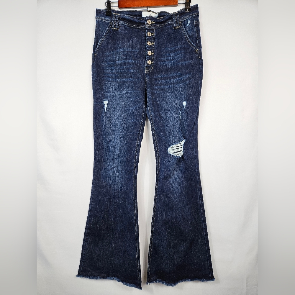 KanCan Dark Blue Boot Cut Jeans